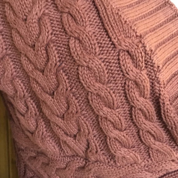 Free People Knit Cropped Emilie Sweater In Cherry Cola - Picture 8 of 16